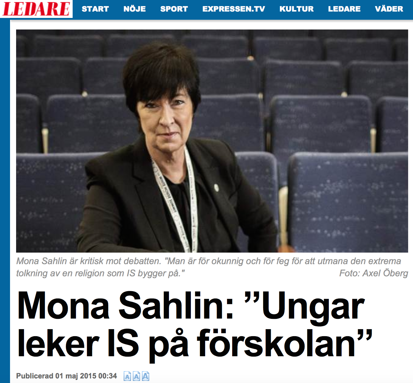 Mona Sahlin 1 maj