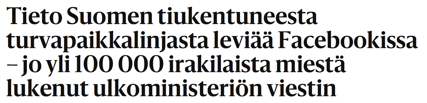 Tieto Suomen tiukentuneesta 23.10 2015 HS