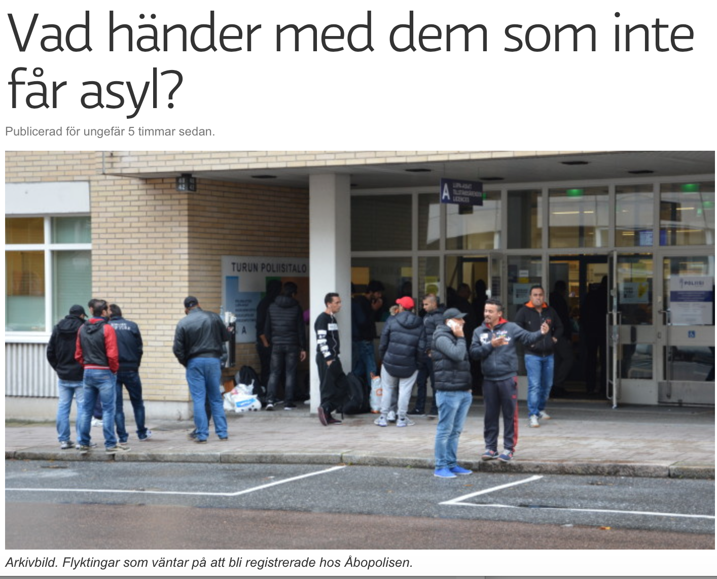 Vad händer med em som inte får asyl Sv Yle 8.10 2015