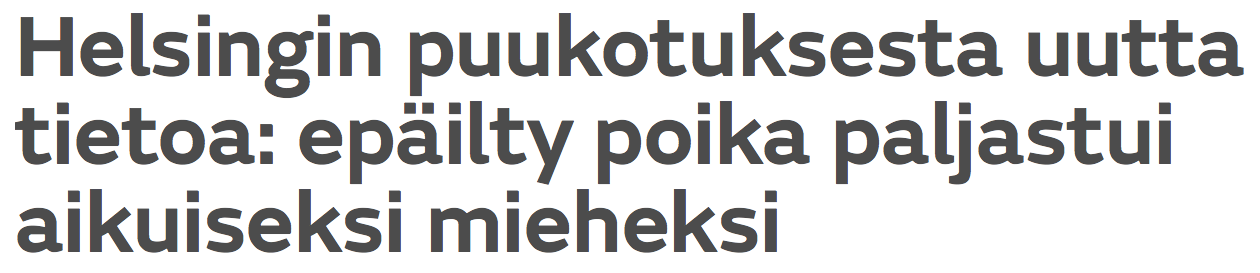 Helsingin puukotuksesta MTV 8.1 2016